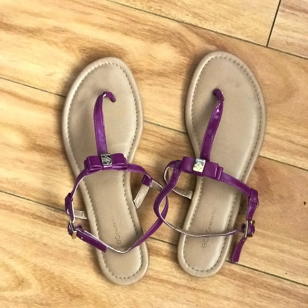 BCBG purple sandals